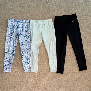 Athletic Works & BCG Kids Athletic Leggings Set - Multicolor, Gray, Black